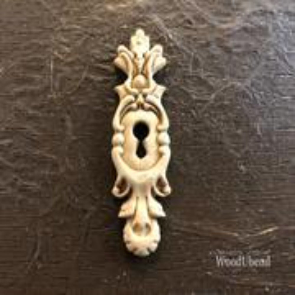KEYHOLE 6.5 x 1.7 cms Decorative Antique Moulding Applique WoodUbend 0991 - Moulding - Baillea's Interiors -