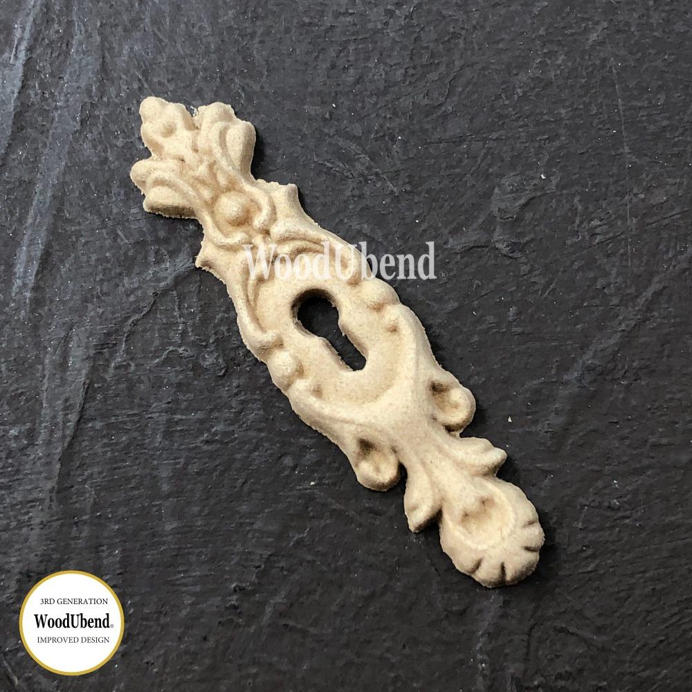 KEYHOLE 6.5 x 1.7 cms Decorative Antique Moulding Applique WoodUbend 0991 - Moulding - Baillea's Interiors -