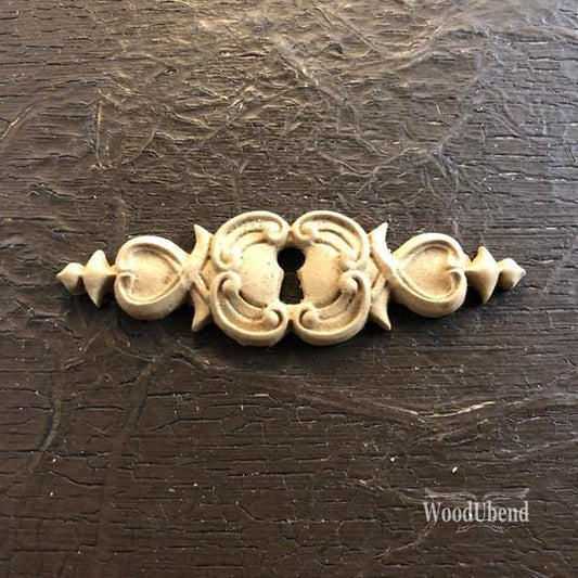 KEYHOLE 7.8 x 2.4 cms Decorative Antique Moulding Applique WoodUbend 0996 - Moulding - Baillea's Interiors -