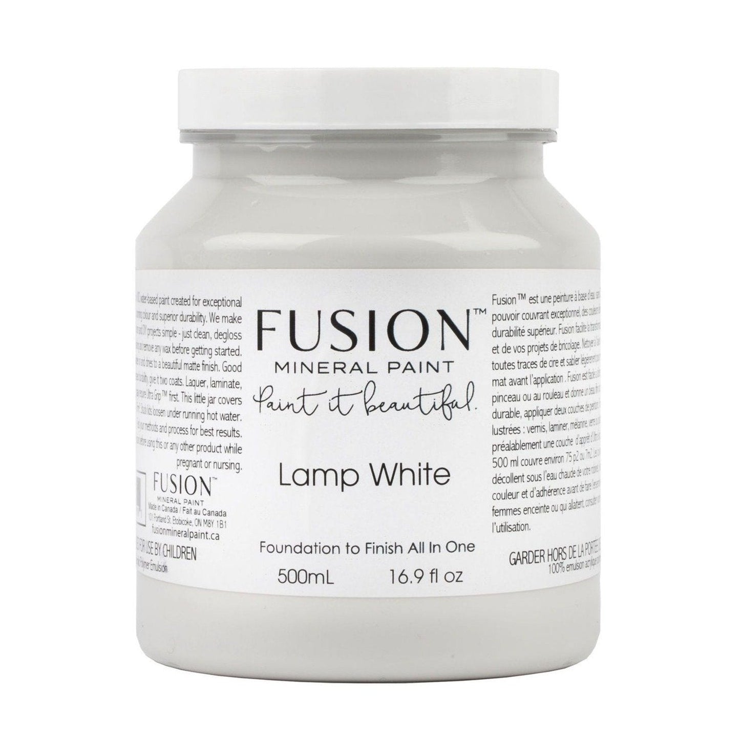 LAMP WHITE - Fusion Mineral Paint - 37ml, 500ml - Paint - All In One - Baillea's Interiors -