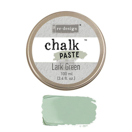 LARK GREEN Chalk Paste Re-Design with Prima, Mixed Media - Raised Stencil Medium, 100ml - Chalk Paste - Baillea's Interiors -