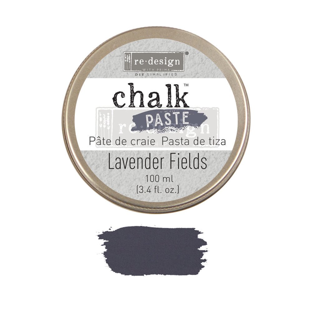 LAVENDER FIELDS Chalk Paste Re-Design with Prima, Mixed Media - Raised Stencil Medium, 100ml - Chalk Paste - Baillea's Interiors -