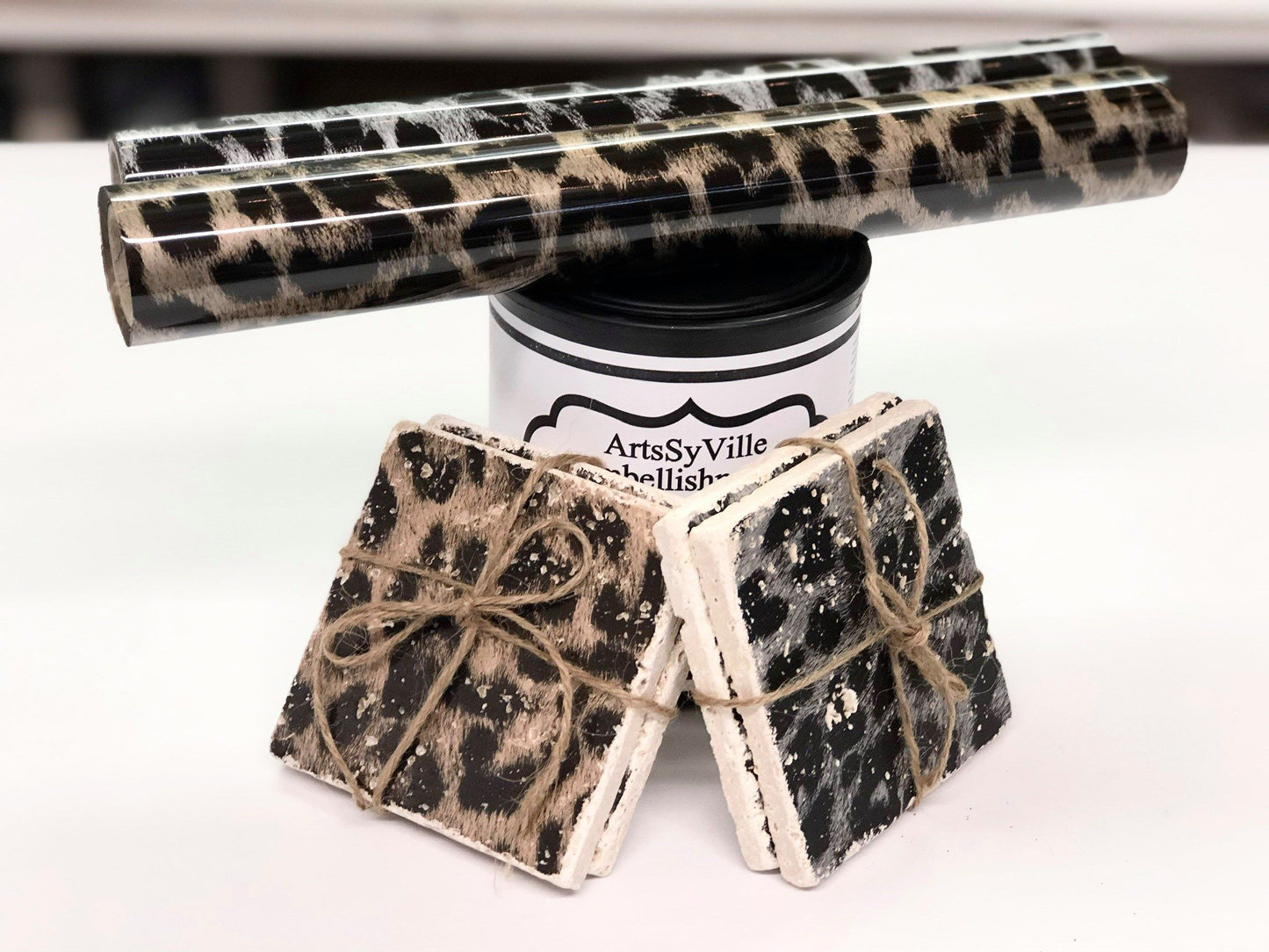 LEOPARD - Bronze - Rub On Metallic Foil by APS - Textile Friendly - Foils - Baillea's Interiors -