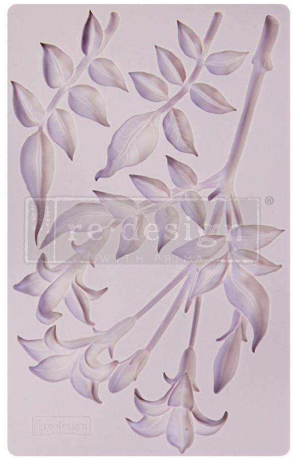 LILY FLOWERS Decor Mould Re-Design with Prima 8" x 5" - Moulds - Baillea's Interiors -