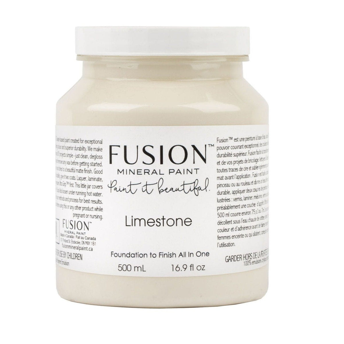 LIMESTONE - Fusion Mineral Paint - 37ml, 500ml - Paint - All In One - Baillea's Interiors -