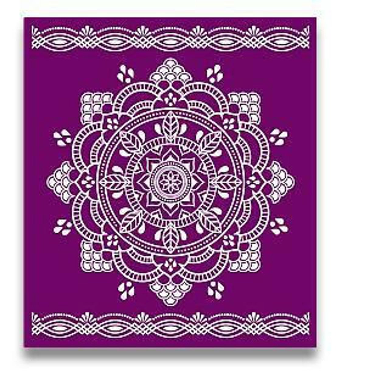 MANDALA Silk Screen Stencils 3 designs 8" x 10" by Belles and Whistles - Stencil - Baillea's Interiors -