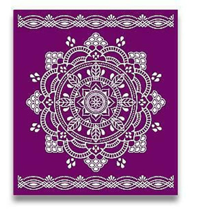 MANDALA Silk Screen Stencils 3 designs 8" x 10" by Belles and Whistles - Stencil - Baillea's Interiors -