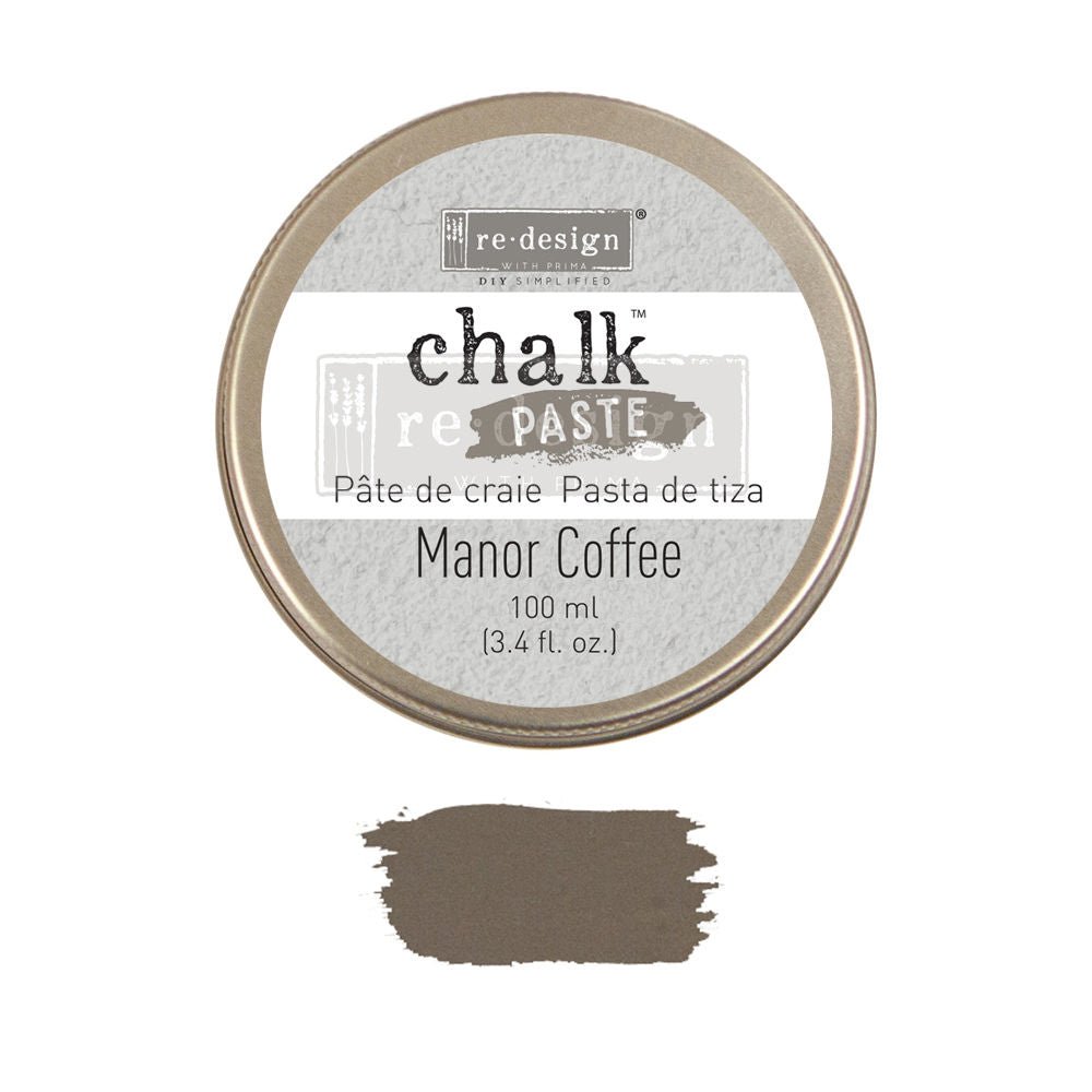 MANOR COFFEE Chalk Paste Re-Design with Prima, Mixed Media - Raised Stencil Medium, 100ml - Chalk Paste - Baillea's Interiors -
