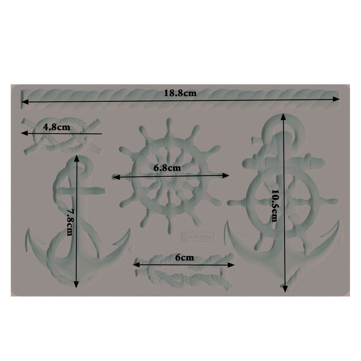 MARINER'S VOYAGE Decor Mould Re-Design with Prima 8" x 5" - Moulds - Baillea's Interiors -