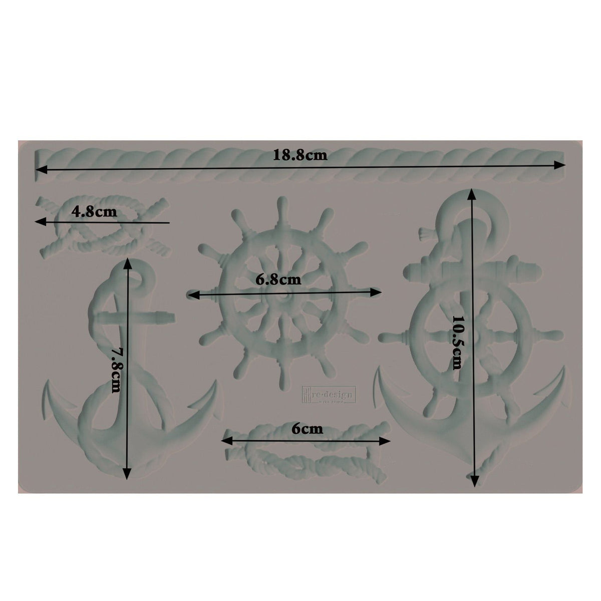MARINER'S VOYAGE Decor Mould Re-Design with Prima 8" x 5" - Moulds - Baillea's Interiors -