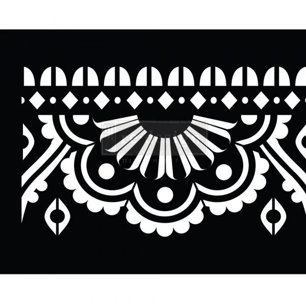 MENDHI BORDER Stick and Style Stencil Roll - ReDesign with Prima - Stencil - Baillea's Interiors -