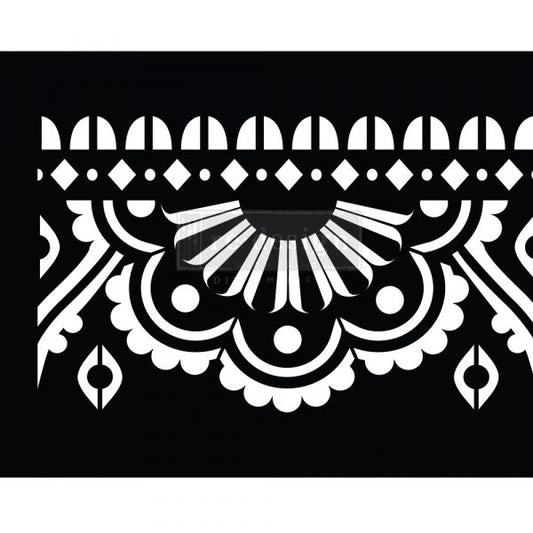 MENDHI BORDER Stick and Style Stencil Roll - ReDesign with Prima - Stencil - Baillea's Interiors -