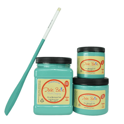 MERMAID TAIL- Dixie Belle - Teal Blue Green Chalk Mineral Paint - 118ml/4oz - 236ml/8oz - 473ml/16oz - 946ml - Paint - Chalk and Mineral - Baillea's Interiors -