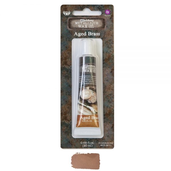 Metallique Decor Wax - AGED BRASS - Art Alchemy 20ml - Gilding Waxes - Baillea's Interiors -