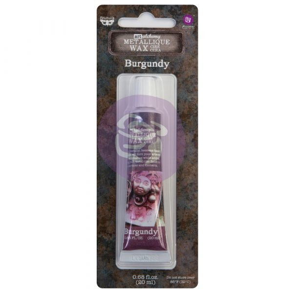 Metallique Decor Wax - BURGUNDY - Art Alchemy 20ml - Gilding Waxes - Baillea's Interiors -