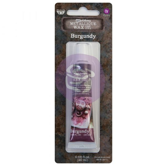 Metallique Decor Wax - BURGUNDY - Art Alchemy 20ml - Gilding Waxes - Baillea's Interiors -
