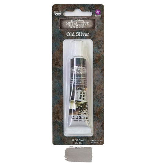 Metallique Decor Wax - OLD SILVER - Art Alchemy 20ml - Gilding Waxes - Baillea's Interiors -