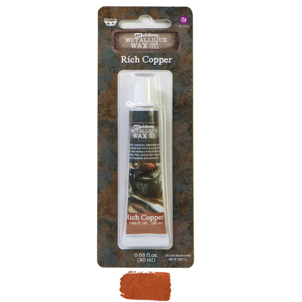 Metallique Decor Wax - RICH COPPER - Art Alchemy 20ml - Gilding Waxes - Baillea's Interiors -