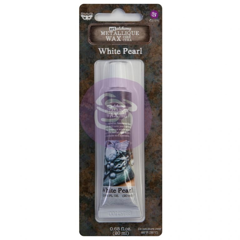 Metallique Decor Wax - WHITE PEARL - Art Alchemy 20ml - Gilding Waxes - Baillea's Interiors -