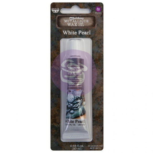 Metallique Decor Wax - WHITE PEARL - Art Alchemy 20ml - Gilding Waxes - Baillea's Interiors -