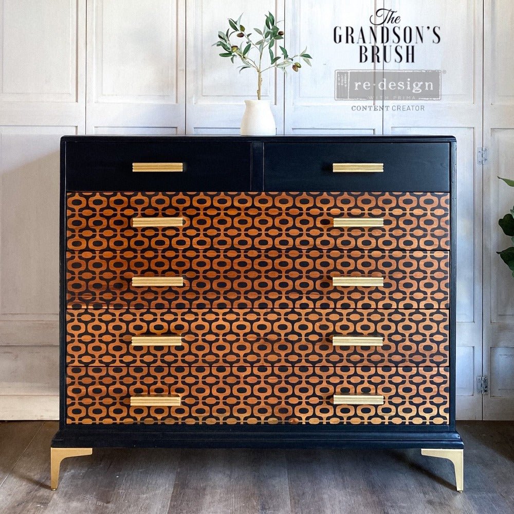 MIDCENTURY VIBES Decor Stencils 40.6 cm x 50.8 cm by ReDesign with Prima - Stencil - Baillea's Interiors -