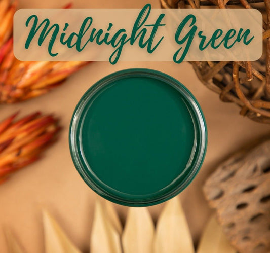 MIDNIGHT GREEN Silk All-In-One Mineral Paint - 118ml - 473ml - Dixie Belle Paint - Paint - All In One - Baillea's Interiors -
