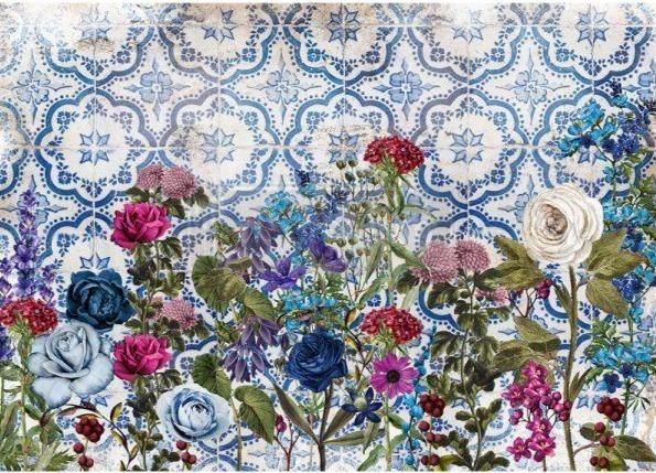 MOONLIGHT GARDEN - Rice Paper for Decoupage– 11.5″ X 16.25″ Re-Design with Prima - Decoupage - Baillea's Interiors -
