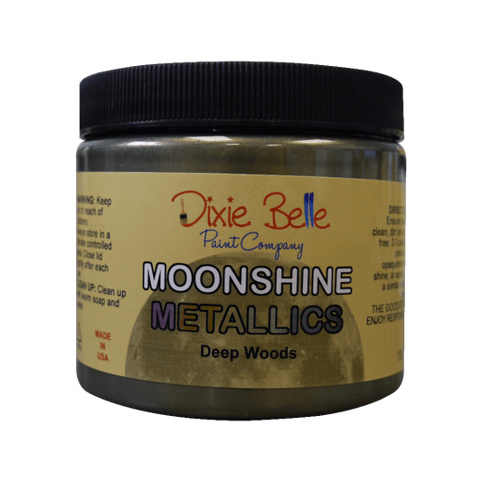 MOONSHINE METALLIC - Deep Woods - Dixie Belle - 4oz/118ml - 16oz/473ml - Paint - Metallic - Baillea's Interiors -
