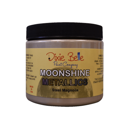 MOONSHINE METALLIC - Steel Magnolia - Dixie Belle - 4oz/118ml - 16oz/473ml - Paint - Metallic - Baillea's Interiors -