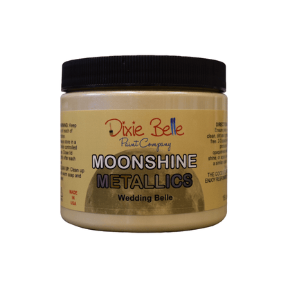 MOONSHINE METALLIC - Wedding Belle - Dixie Belle - 4oz/118ml - 16oz/473ml - Paint - Metallic - Baillea's Interiors -