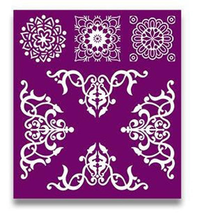 MOSAIC Silk Screen Stencils 3 designs 8" x 10" by Belles and Whistles - Stencil - Baillea's Interiors -