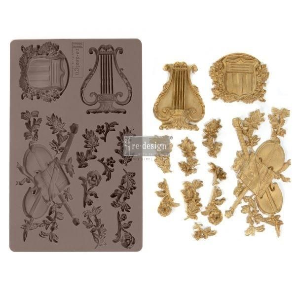 MUSICAL JOURNEY Decor Mould Re-Design with Prima 8" x 5" - Moulds - Baillea's Interiors -
