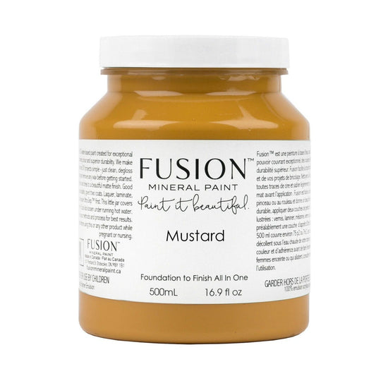 MUSTARD - Fusion Mineral Paint - 37ml, 500ml - Paint - All In One - Baillea's Interiors -