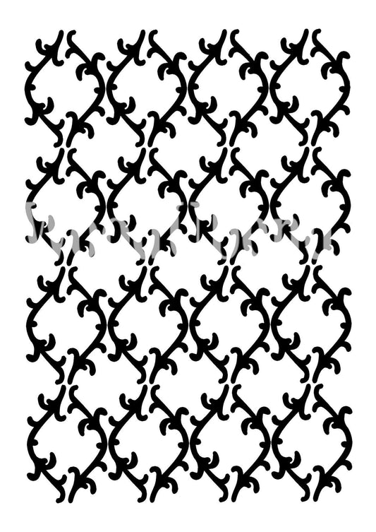MYSTERY THORNS Stencil - 21cm x 30cm or 30cm X 30cm - Stencil - Baillea's Interiors -