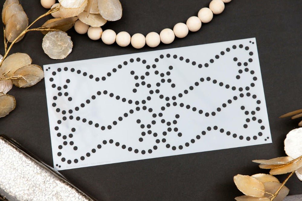 NAILHEAD TRIM Stencils 38.1cm x 19.05cm by Belles and Whistles - Stencil - Baillea's Interiors -
