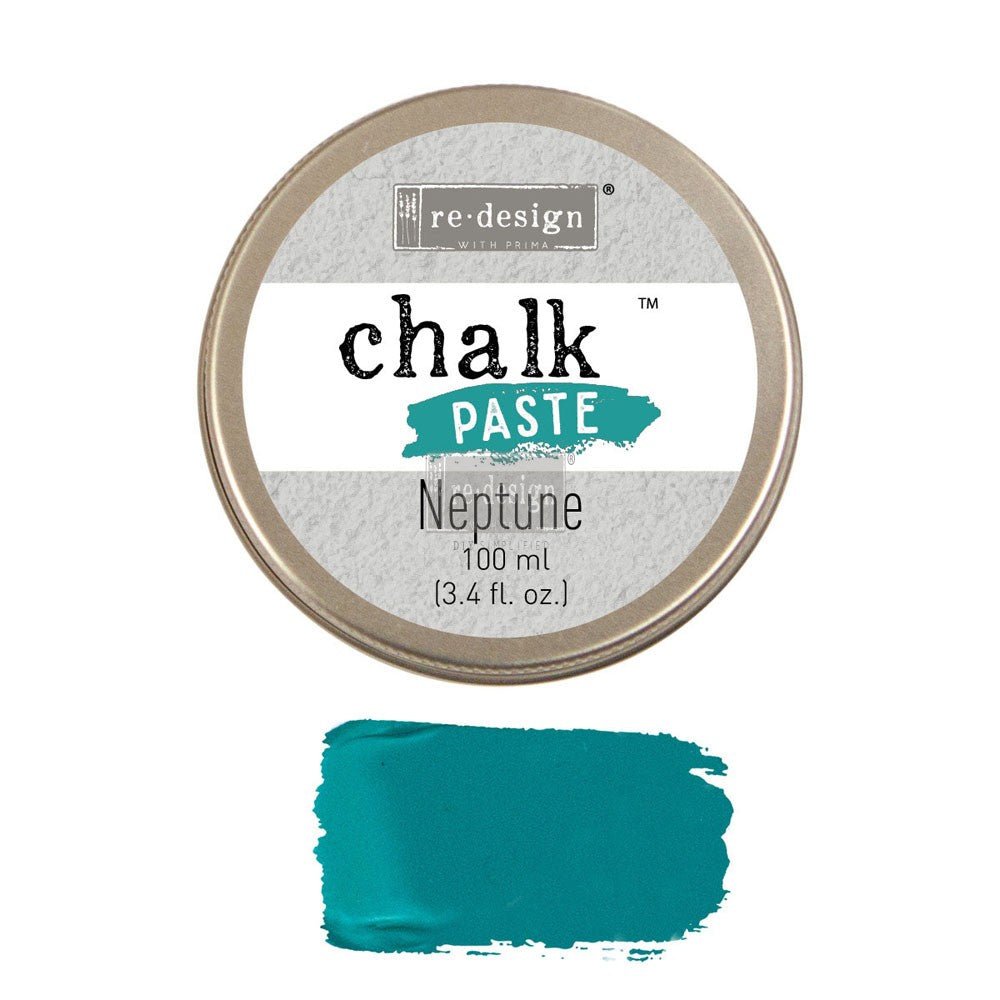 NEPTUNE Chalk Paste Re-Design with Prima, Mixed Media - Raised Stencil Medium, 100ml - Chalk Paste - Baillea's Interiors -