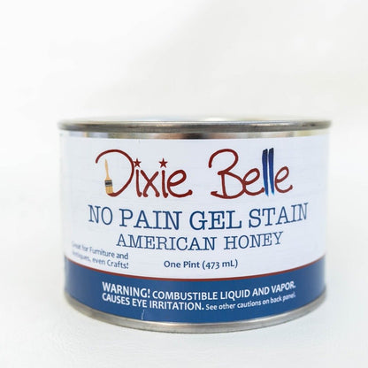 No Pain Gel Stain - American Honey - Dixie Belle Oil Based Wood Stain - Stain - Baillea's Interiors -
