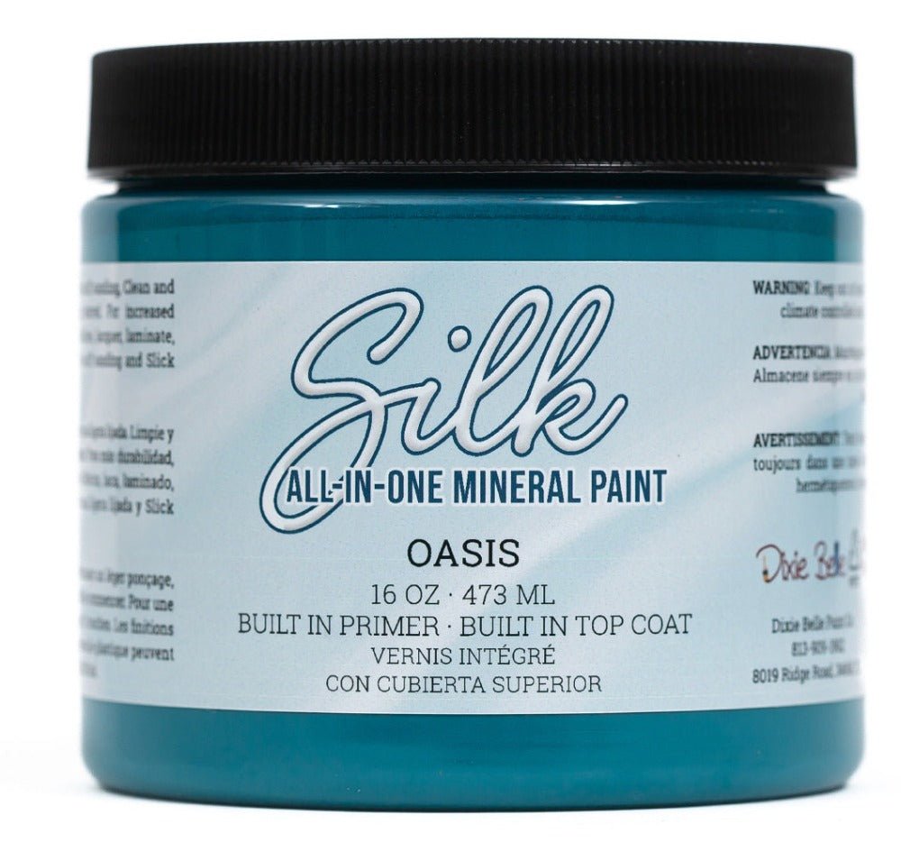 OASIS Silk All-In-One Mineral Paint - 118ml - 473ml - Dixie Belle Paint - Paint - All In One - Baillea's Interiors -
