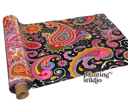 PAISLEY (Transparent) - Rub On Metallic Foil by APS - Textile Friendly - Foils - Baillea's Interiors -