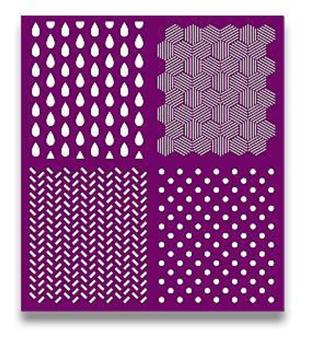PATTERNS Silk Screen Stencils 3 designs 8" x 10" by Belles and Whistles - Stencil - Baillea's Interiors -