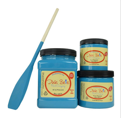 PEACOCK - Dixie Belle - Chalk Mineral Paint - 118ml/4oz - 236ml/8oz - 473ml/16oz - 946ml - Paint - Chalk and Mineral - Baillea's Interiors -
