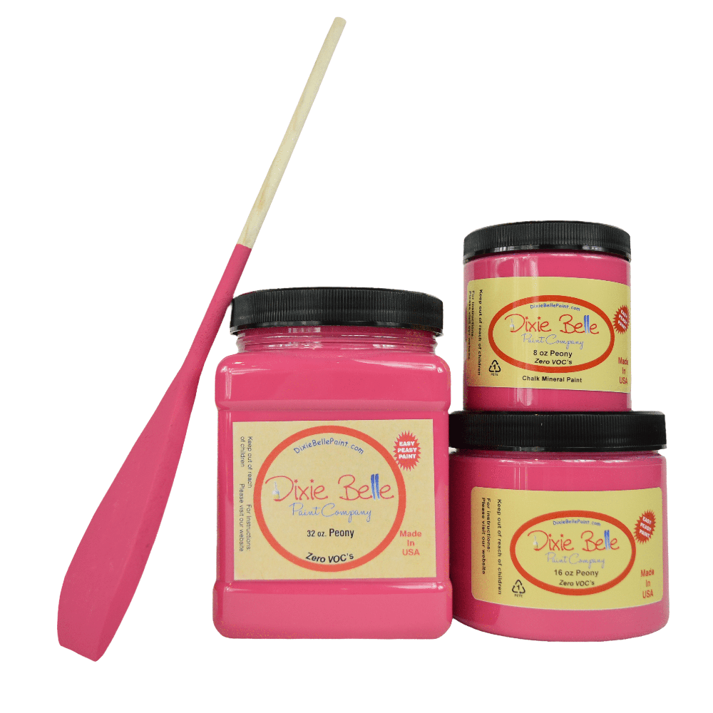 PEONY - Dixie Belle - Bright Hot Pink Mineral Chalk Paint - 118ml/4oz - 236ml/8oz - 473ml/16oz - Paint - Chalk and Mineral - Baillea's Interiors -