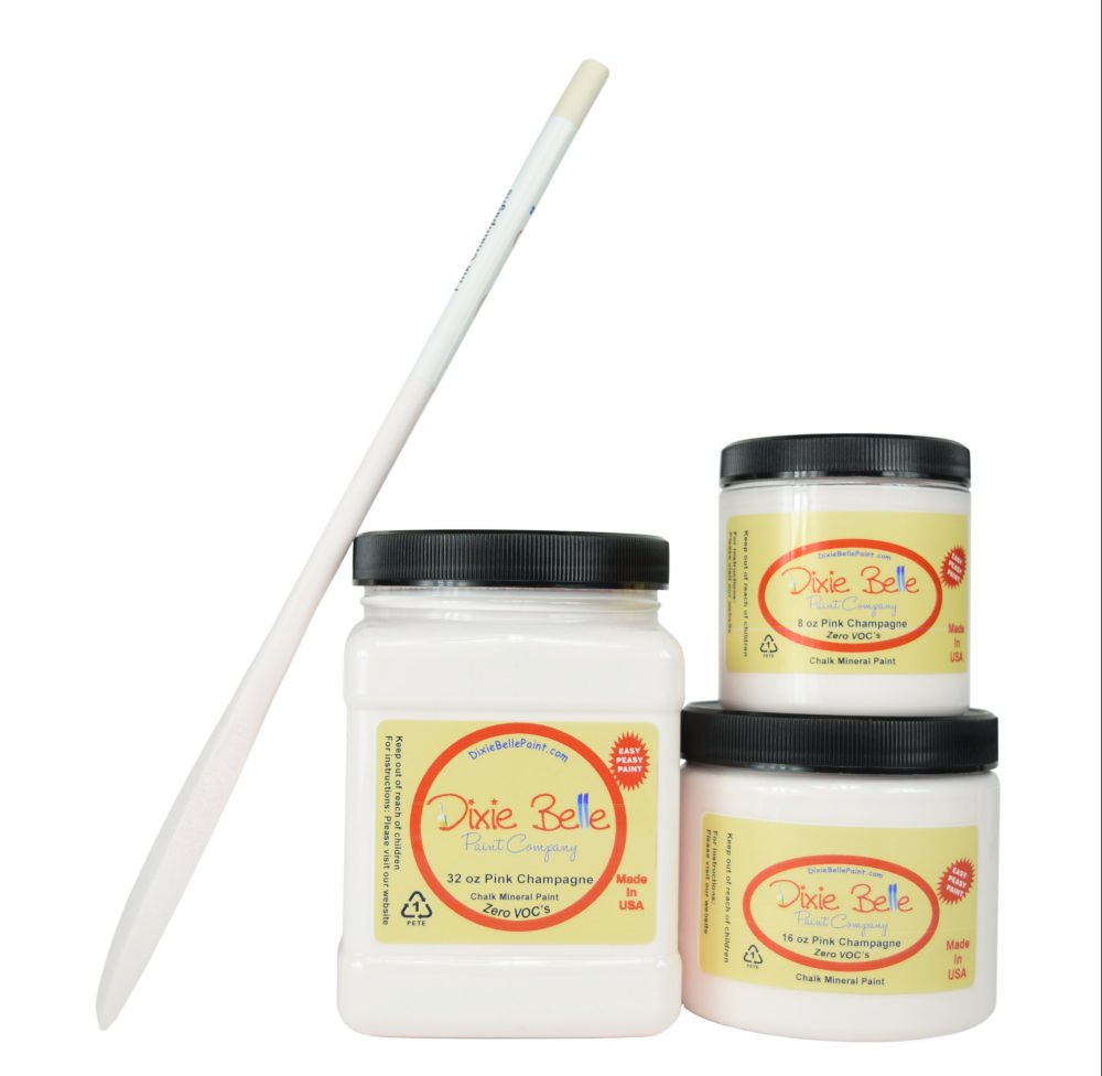 PINK CHAMPAGNE - Dixie Belle - Chalk Mineral Paint - 118ml/4oz - 236ml/8oz - 473ml/16oz - 946ml - Paint - Chalk and Mineral - Baillea's Interiors -