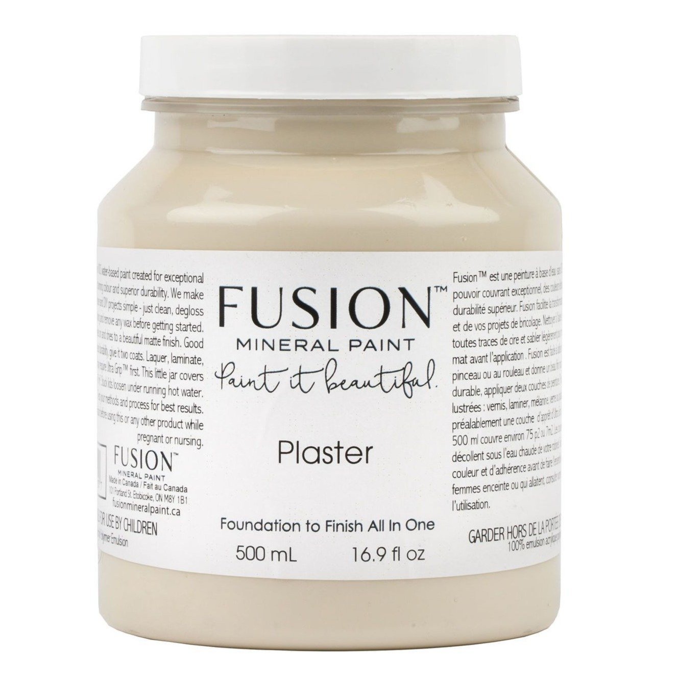 PLASTER - Fusion Mineral Paint - 37ml, 500ml - Paint - All In One - Baillea's Interiors -