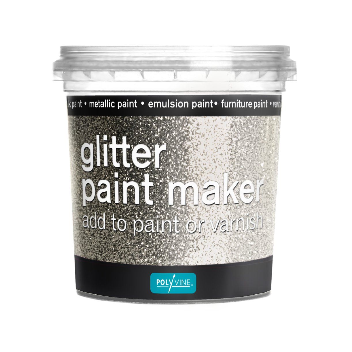 Polyvine - Glitter Paint Maker - Silver - Paint - Glitter - Baillea's Interiors -