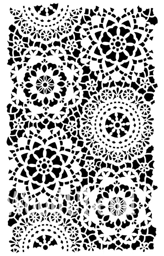 POSH HIPPY LACE Stencil - 35cm X 49cm - Stencil - Baillea's Interiors -