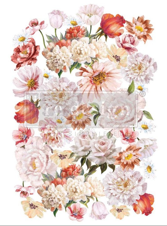 PRETTY IN PEACH - 61cm x 89cm - Redesign Decor Transfer Decal - Furniture Transfer - Baillea's Interiors -