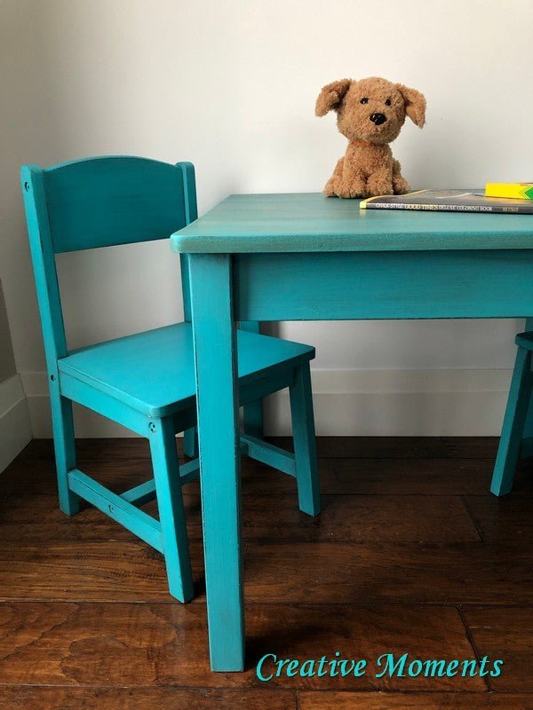 PURE OCEAN - Dixie Belle - Bright Vibrant Teal Mineral Chalk Paint - 118ml/4oz - 236ml/8oz - 473ml/16oz - Paint - Chalk and Mineral - Baillea's Interiors -