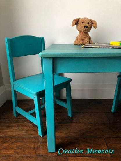 PURE OCEAN - Dixie Belle - Bright Vibrant Teal Mineral Chalk Paint - 118ml/4oz - 236ml/8oz - 473ml/16oz - Paint - Chalk and Mineral - Baillea's Interiors -