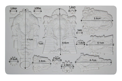 QUEEN OF STEAM Decor Mould Re-Design with Prima 8" x 5" - Moulds - Baillea's Interiors -